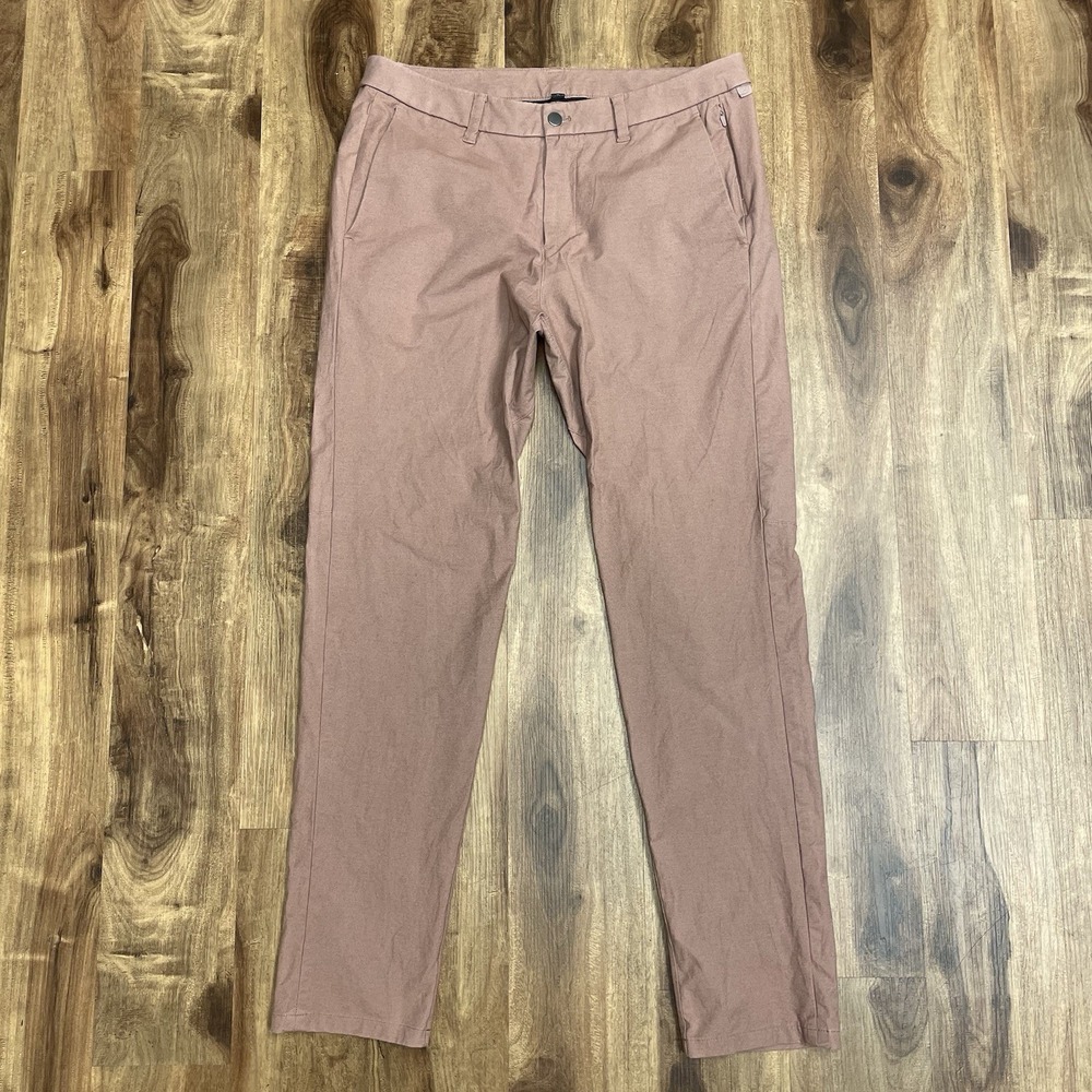 Lululemon Pants Mens Earth Dye Pink 34x32 Commission Slim Comfy Ash Rose